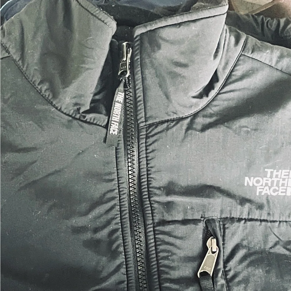 The North Face Denali Dual Panel Fleece and Nylon Black Relaxed Fit Jacket
